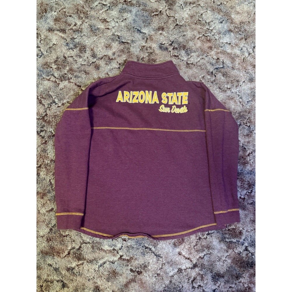 Arizona State Sun Devils burgundy quarter zip sweatshirt Size XL